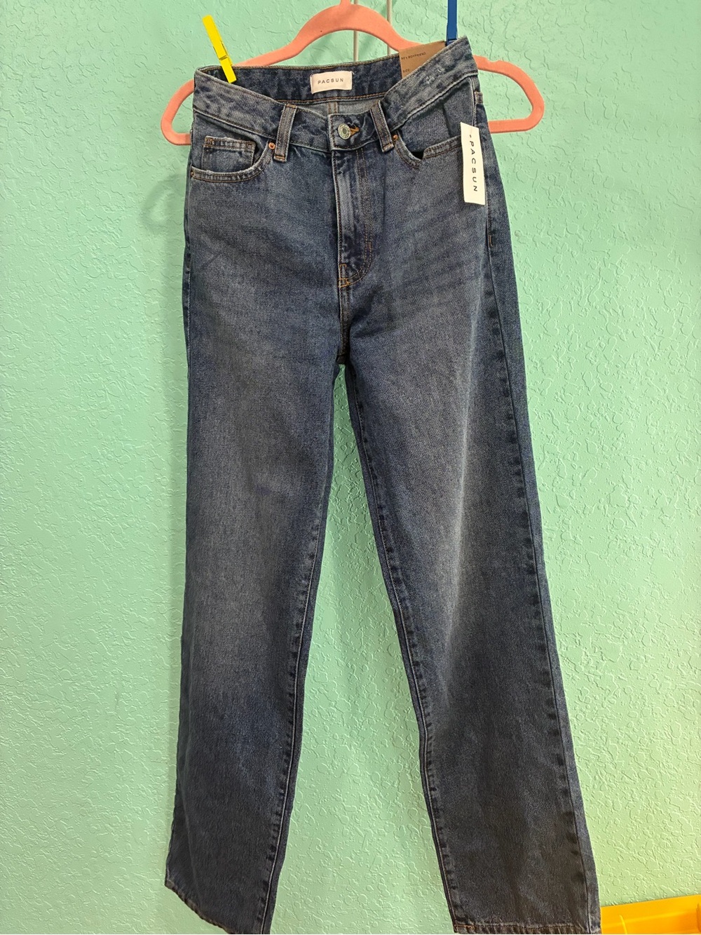 PacSun Light Blue Relaxed Boyfriend Jeans Julieta 90s 24 relaxed leg NWT - Picture 2 of 10